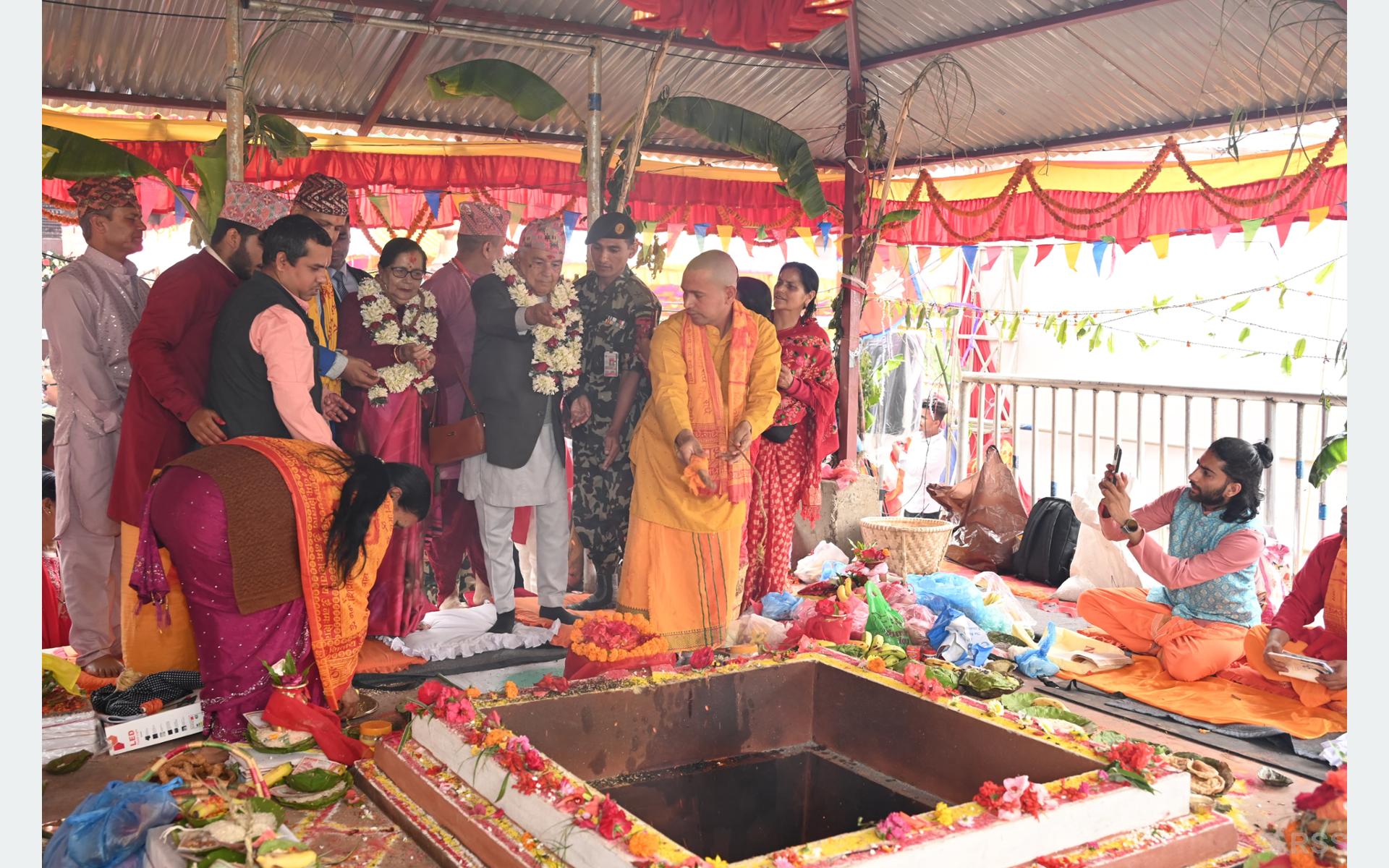 विश्वमा आपसी मित्रता, प्रेम र सद्भाव जागृत गराउन आवश्यक छः राष्ट्रपति पौडेल