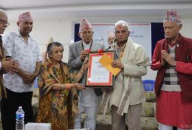 ‘राष्ट्रकवि माधव घिमिरे पुरस्कार’ वरिष्ठ गीतकार कालिप्रसाद रिजाललाई