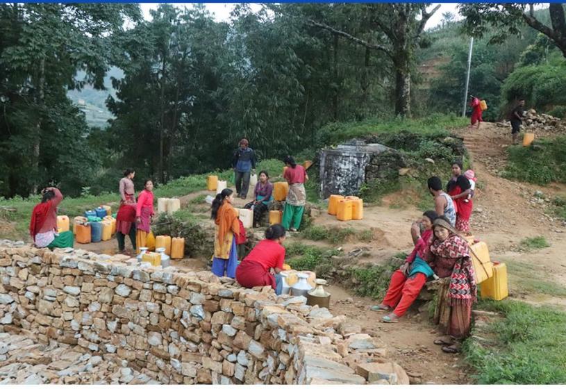 काभ्रेमा खानेपानीको मूल सुक्दै, पुनः जीवित कार्यक्रम प्रभावित