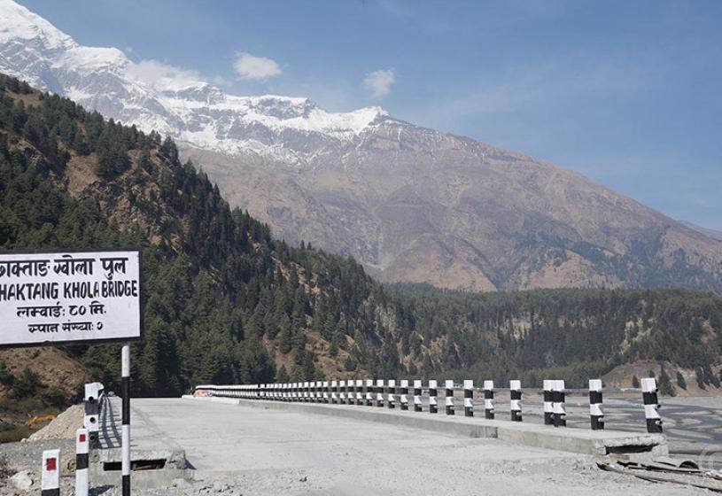 बेनी–जोमसोम–कोरला सडकमा पाँच पुल निर्माण