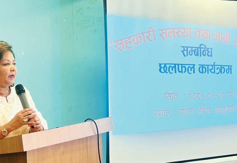 ‘सहकारी समस्याबारे राजनीतिक छलफल जरुरी’ 
