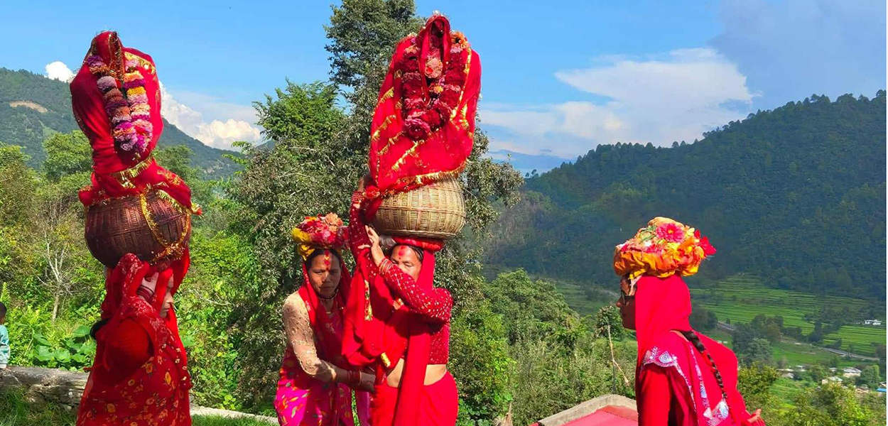 सुदूरपश्चिममा गौरा पर्व सुरु, आज घरघरमा बिरुडा भिजाइँदै
