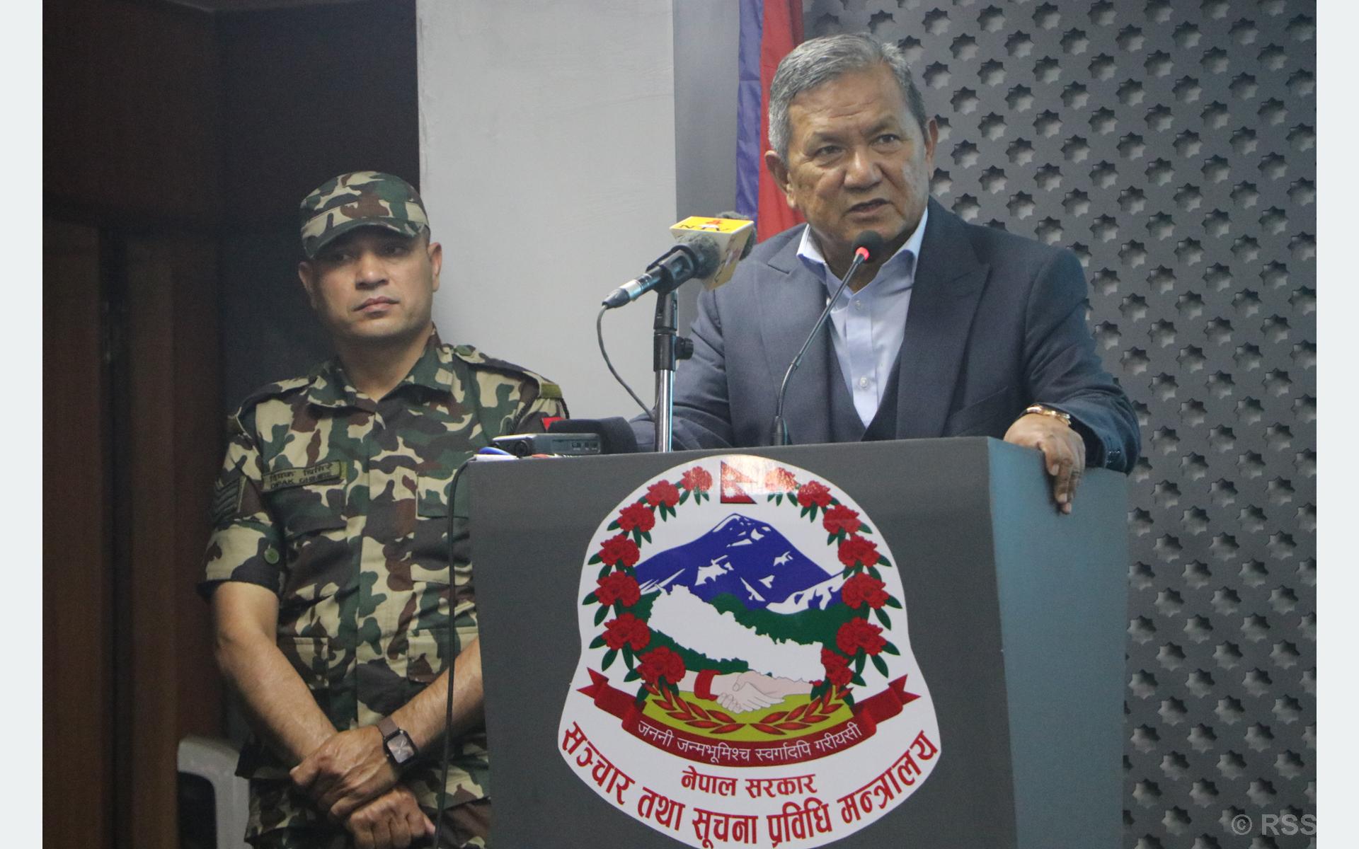 गणतन्त्र विरोधी गतिविधि कुनै पनि अवस्थामा स्वीकार्य छैनः मन्त्री गुरुङ