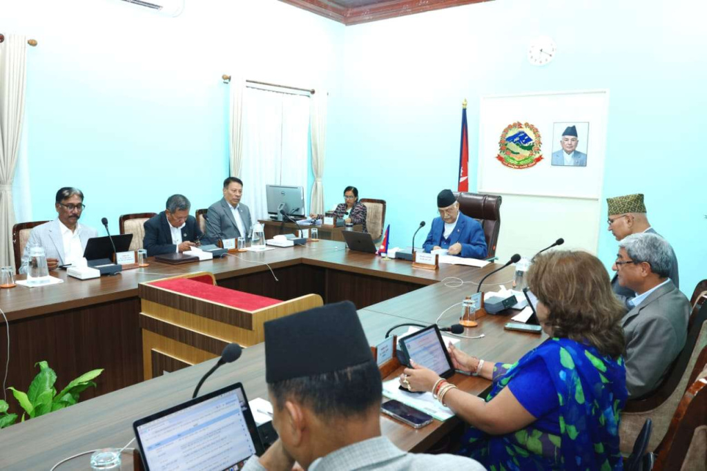 मन्त्रिपरिषद्को बैठक बस्दै