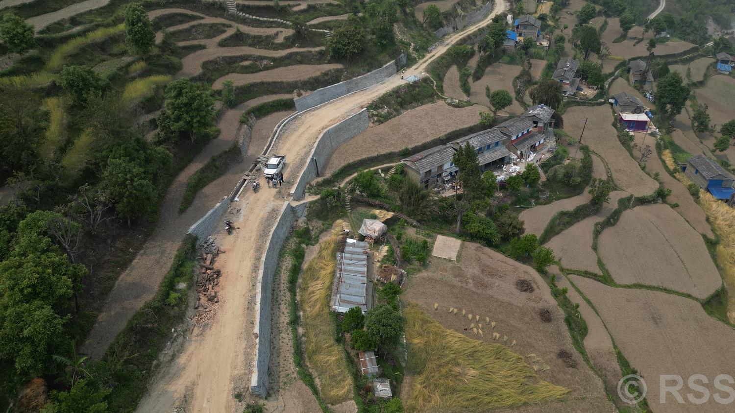 कुहुँमा लक्ष्यअघिनै सडक स्तरोन्नति