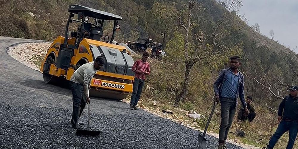 वडामै पहिलोपटक सडक कालोपत्र