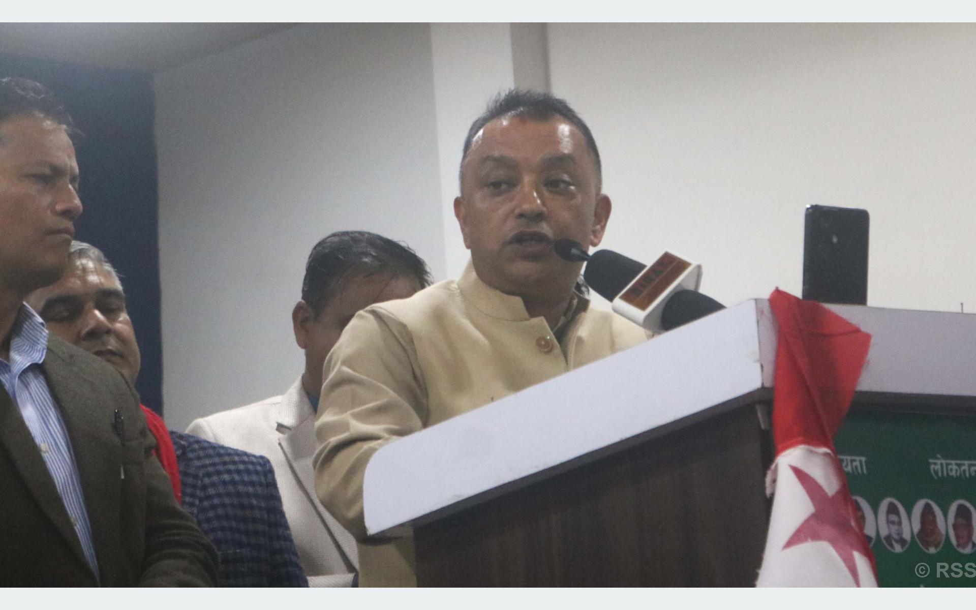 आगामी निर्वाचनबाट प्रदेशलाई सबल र देशलाई सम्मुन्नत बनाउँछौँः सभापति थापा