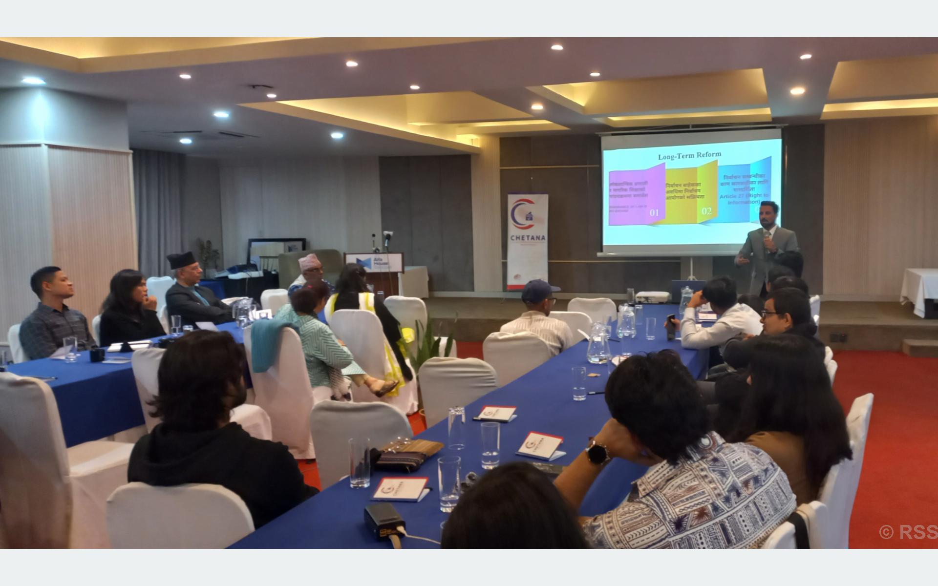 ‘निर्वाचनका सन्दर्भमा केही नीतिगत सुधारको अझै खाँचो छ’