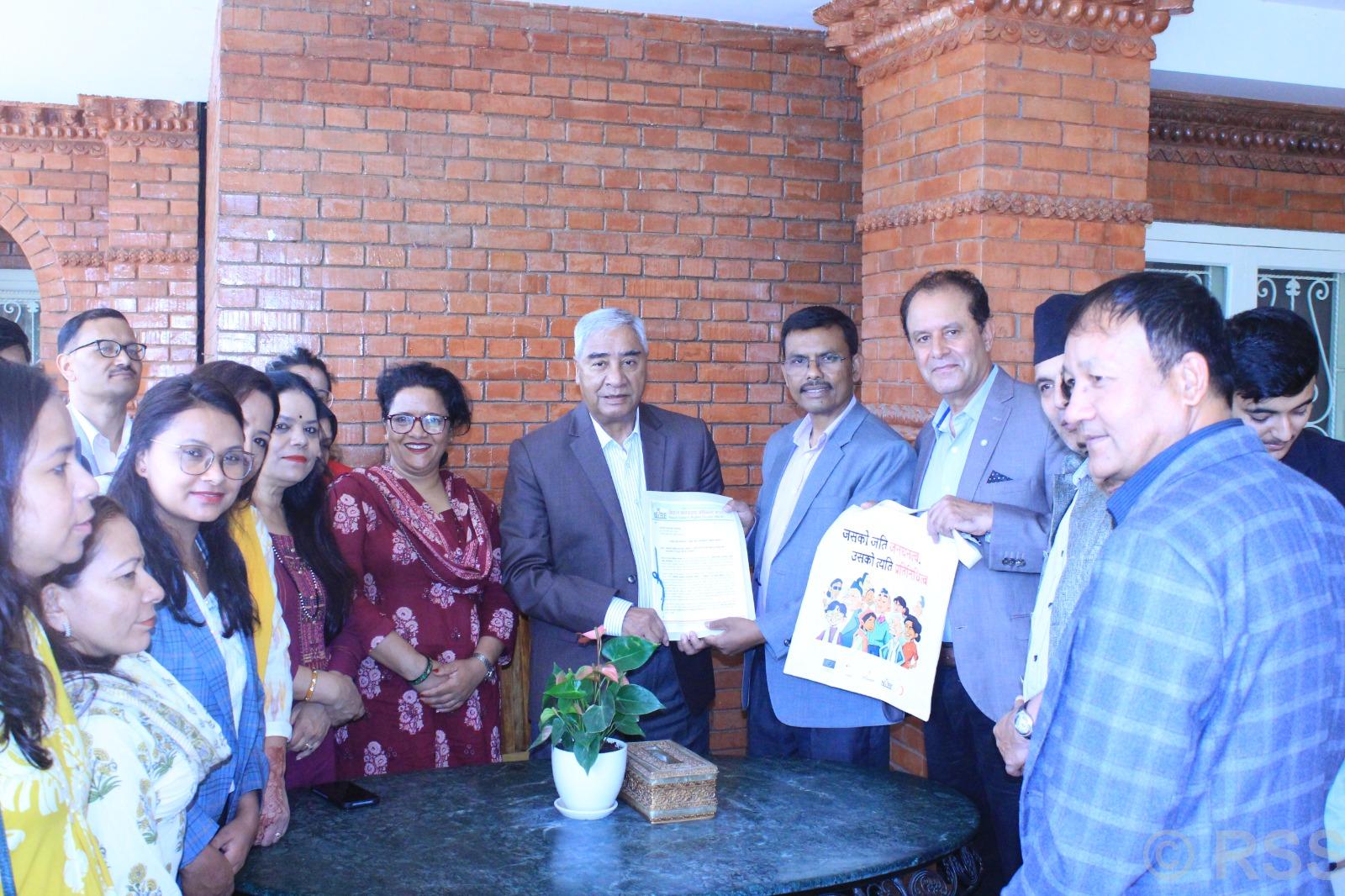 प्रत्यक्ष निर्वाचत प्रणालीभित्र समानुपातिक सहभागिता गराउनुपर्छः सभापति देउवा