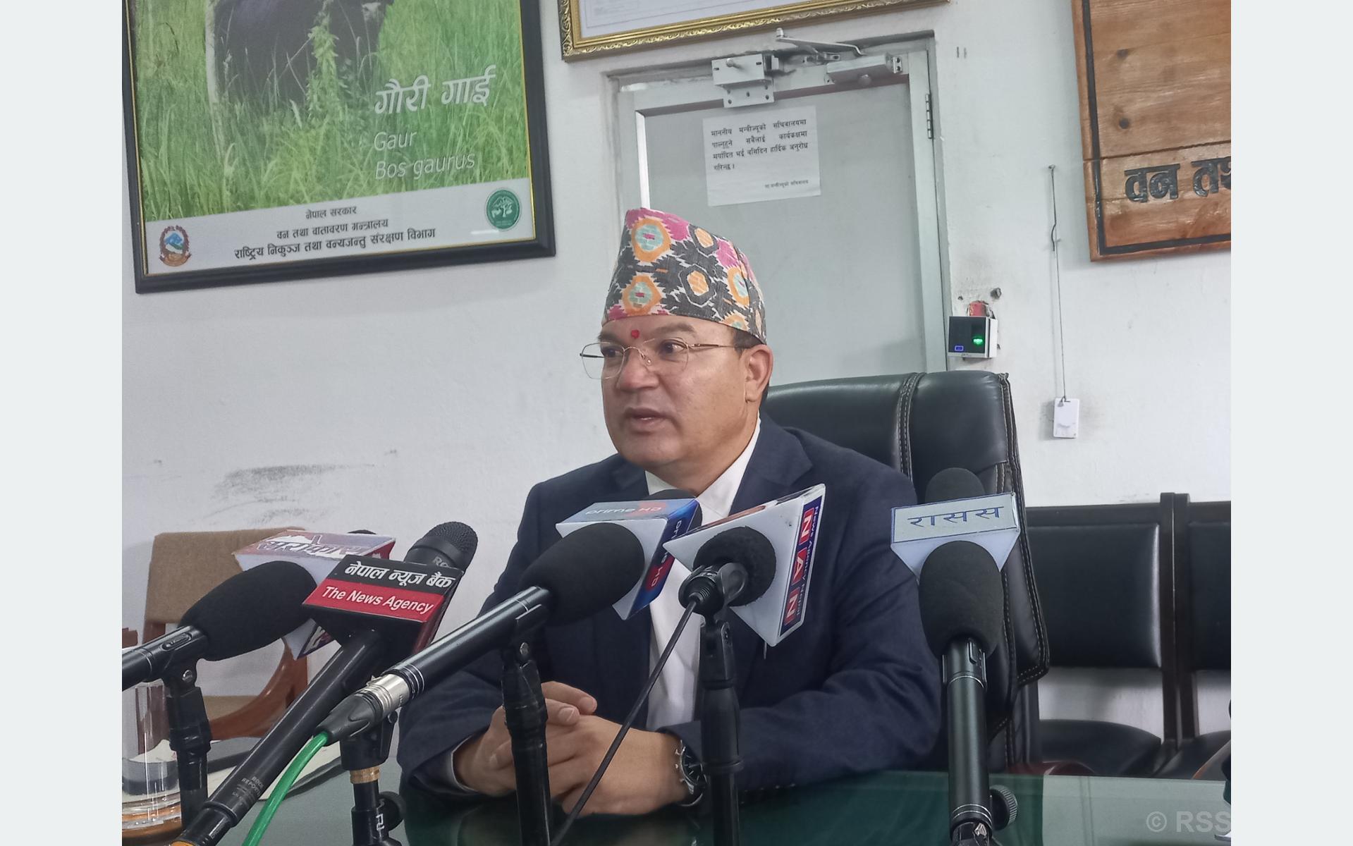 वन मन्त्रालयको एक वर्ष : मानव–वन्यजन्तुद्वन्द्व न्यूनीकरण र काठमा आत्मनिर्भर बनाउन केन्द्रित