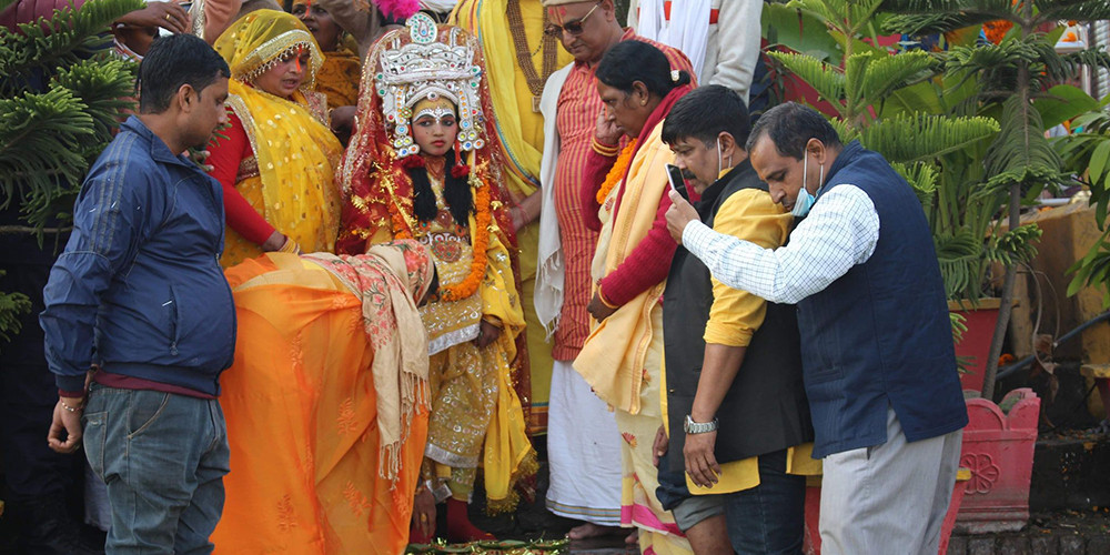 विवाह पञ्चमीको मटकोर विधि सम्पन्न