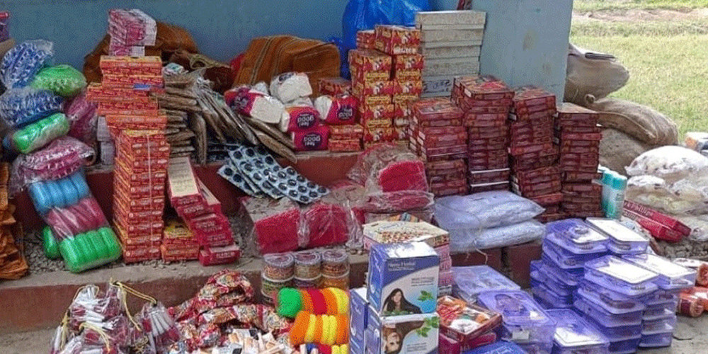 भन्सार छलेर भित्र्याइएका सामान बरामद