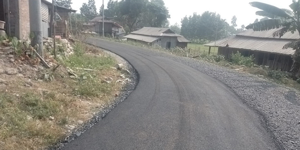 चुलाचुली पालिकाका अधिकांश सडक कालोपत्र 