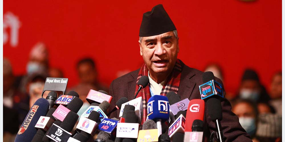 सत्ता गठबन्धन संविधान र संसदको रक्षाका लागि : प्रधानमन्त्री देउवा