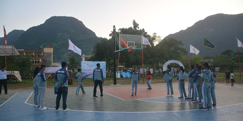 नवौँ राष्ट्रिय खेलकुद : महिला बास्केटबलमा छ प्रदेश सहभागी