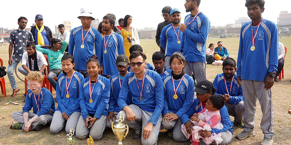 दृष्टिविहीन क्रिकेट प्रतियोगितामा मधेस प्रदेश प्रदेश विजयी