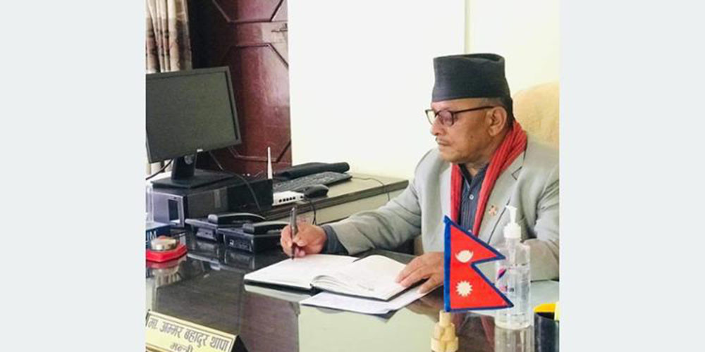 जनताको जीवनस्तर उकास्नु र उत्पादन बढाउनु पहिलो दायित्व : सांसद थापा