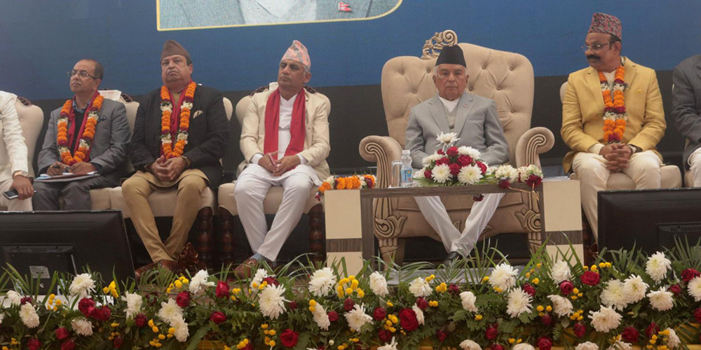 समुन्नत एवं आत्मनिर्भर अर्थतन्त्र निर्माणमा राष्ट्रपतिको जोड