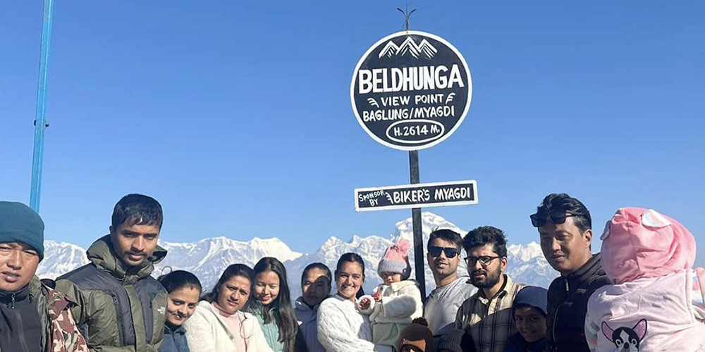 आन्तरिक पर्यटकको आकर्षणको केन्द बन्दै बागलुङको बेलढुङ्गा