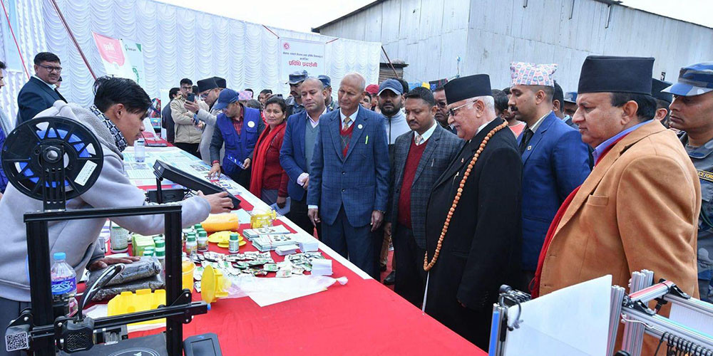 एमाले बैठकस्थलमा प्रविधि प्रदर्शनी