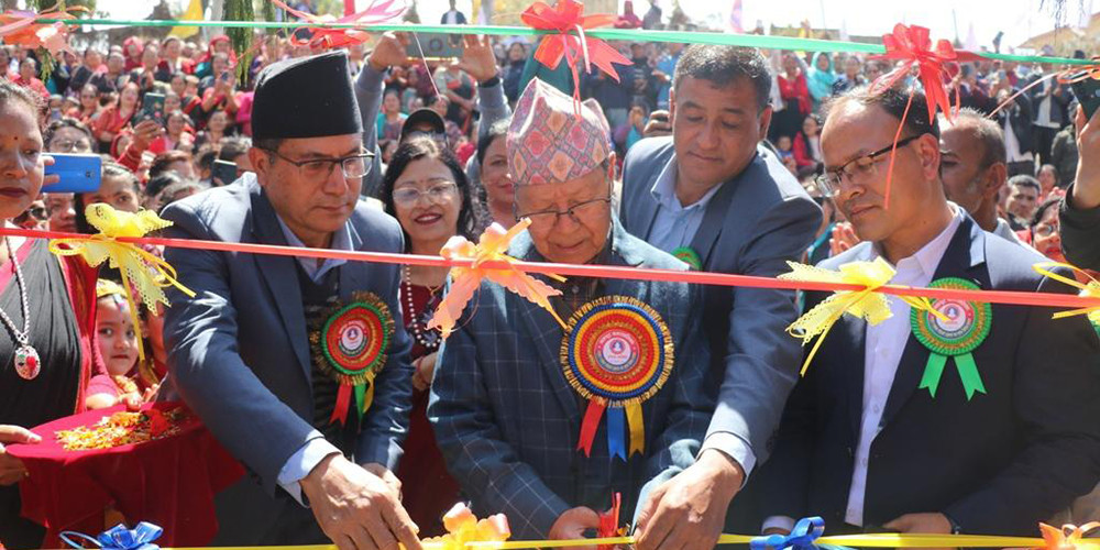 आठ सय वर्ष पुरानो भाजु पखू एवं जलेश्वर मन्दिरको बिजुक्छेँद्वारा उद्घाटन