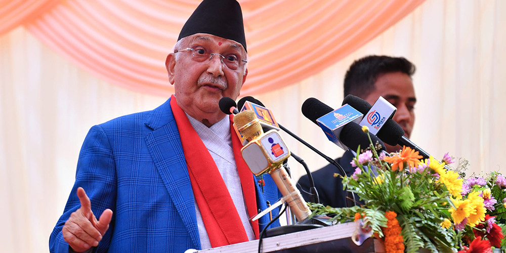 एमालेको लडाइँ विकास र समृद्धिका विरोधीसँग : एमाले अध्यक्ष ओली