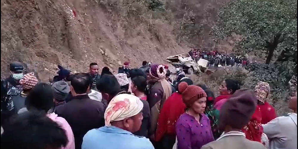 पाल्पा जीप दुर्घटना : मृतक १० जनाकोे सनाखत