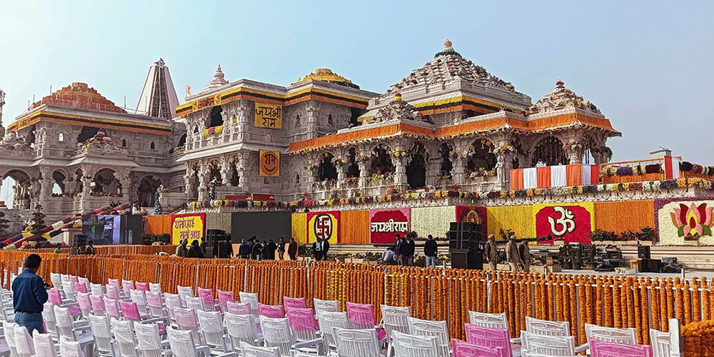 अयोध्यामा नवनिर्मित राममन्दिरको 'प्राण प्रतिष्ठा' आज हुँदै