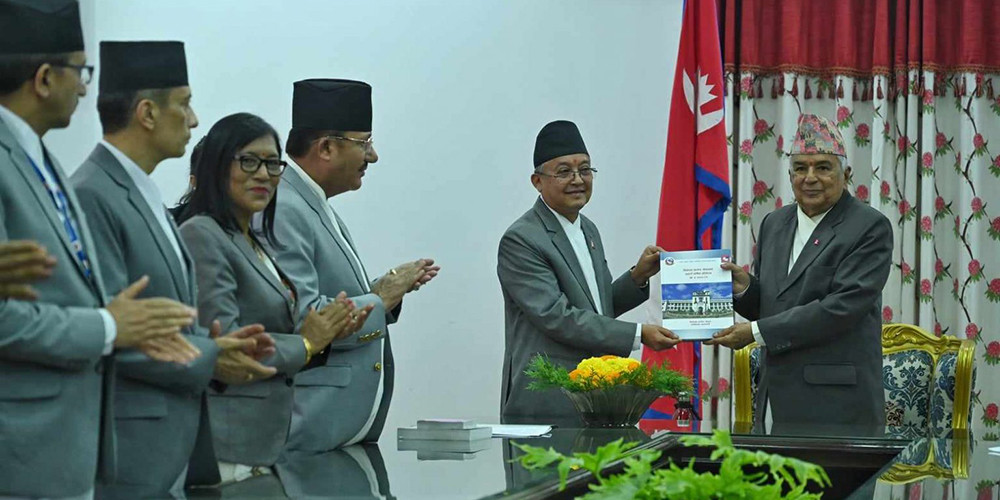 राष्ट्रपति समक्ष निर्वाचन आयोगको प्रतिवेदन पेश 