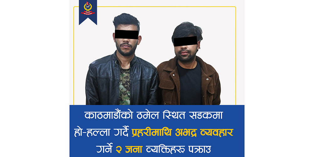 प्रहरीलाई हातपात गरेको अभियोगमा पक्राउ