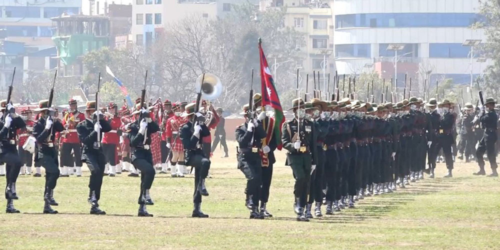 सेना दिवसका अवसरमा आज टुँडिखेलमा कवाज