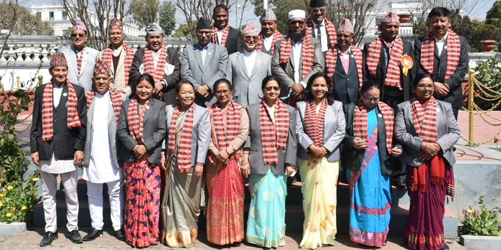 राष्ट्रियसभाका नवनिर्वाचित १९ सदस्यको शपथ
