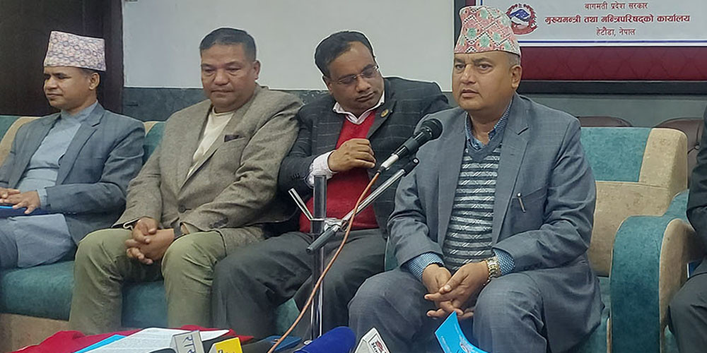 एकवर्षे कार्यकाल उपलव्धिमूलक रहेको मुख्यमन्त्री जम्कट्टेलको दाबी