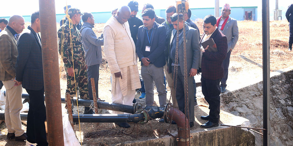 माघ १ गतेदेखि मेलम्चीको पानी काठमाडौँमा वितरण हुन्छ : मन्त्री यादव