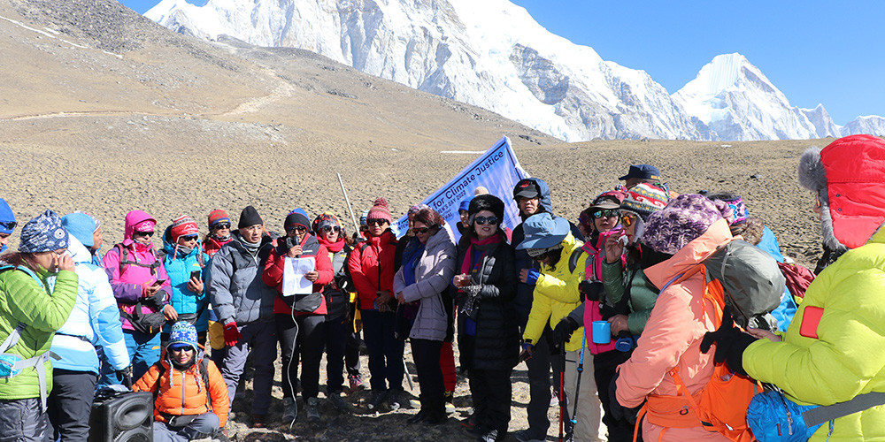 जलवायु परिवर्तनका असरबारे ध्यानाकर्षण गराउन ‘कालापत्थर घोषणापत्र’ जारी