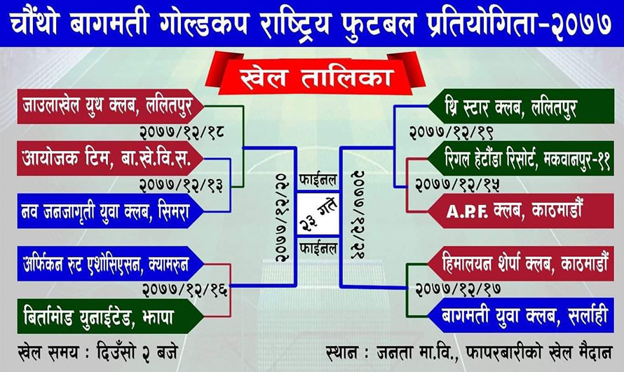 बागमती गोल्डकपको तयारी पूरा