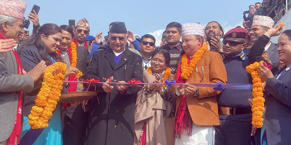 एमाले अध्यक्ष ओलीद्वारा पाँचपोखरीको प्रशासिनक भवन उद्घाटन