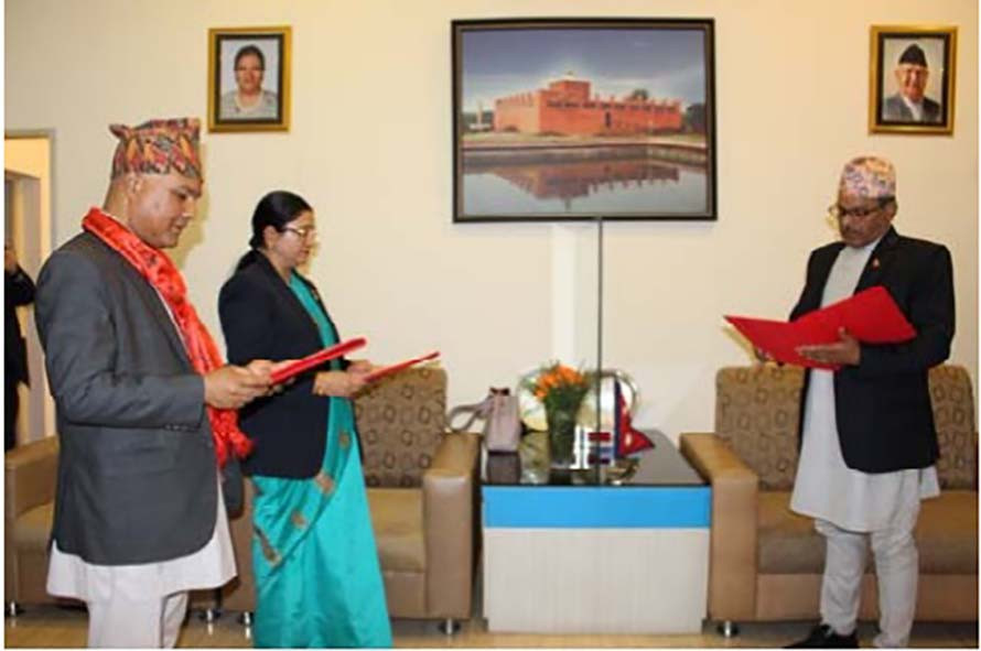 नवनियुक्त डेपुटी गभर्नरहरूले गरे पदबहाली
