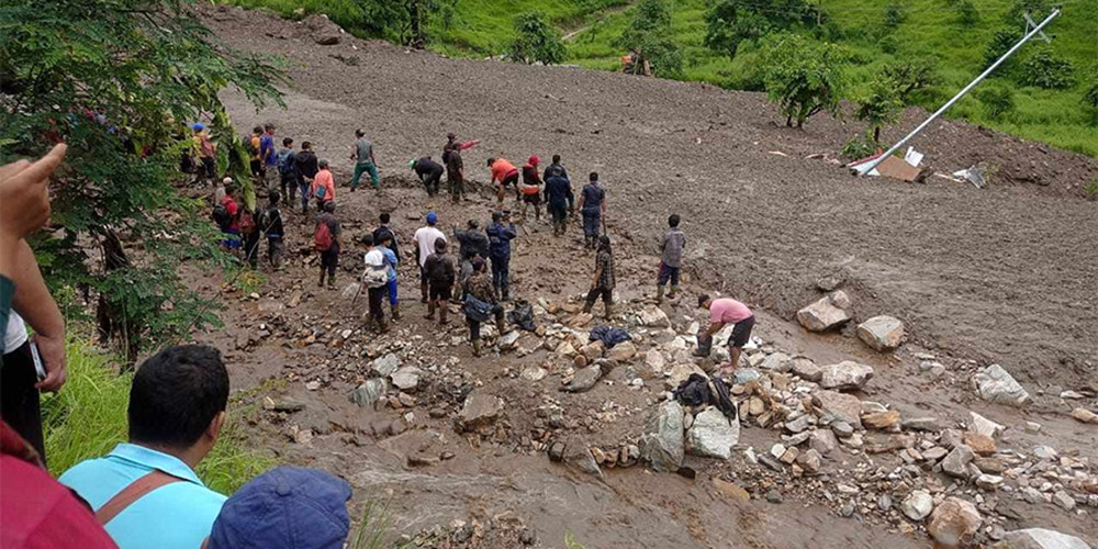धार्चेको पहिरोमा बेपत्ता युवकको शव ७ दिनपछि भेटियो