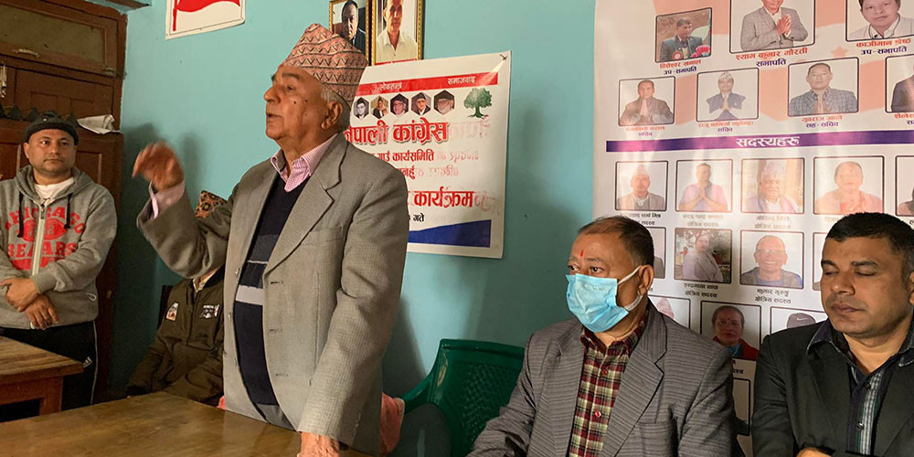 पार्टीलाई एकजुट बनाएर अगाडि बढ्नुको विकल्प छैन : वरिष्ठ नेता पौडेल