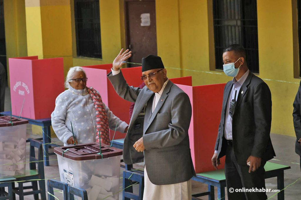 निर्वाचन शान्तिपूर्ण : अध्यक्ष ओली