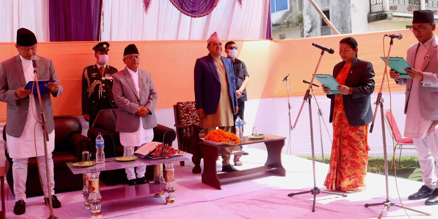 प्रदेश नं. १ थपिए ४ मन्त्री 