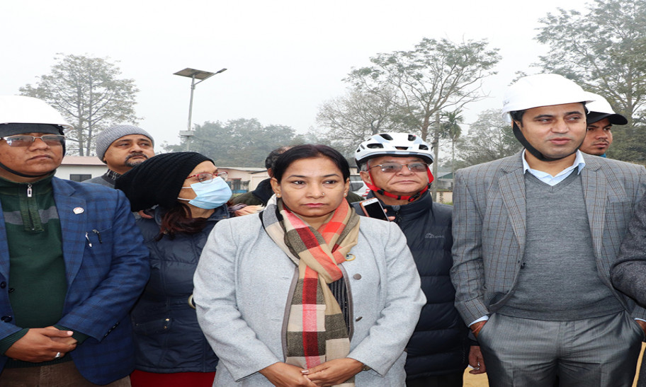 भरतपुर महानगरको सिटी हल निर्माण हुँदै 