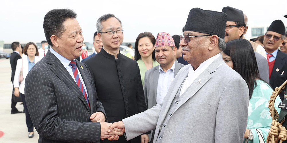 नेपाल र चीनबीचका सबै नाका खोल्ने सहमति भएको छ : प्रधामन्त्री प्रचण्ड 