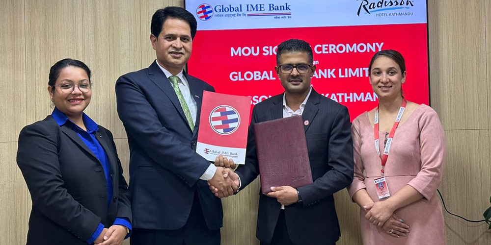 ग्लोबल आईएमई बैंकका कार्डवाहकलाई र्‍याडिसन होटलमा १५ प्रतिशत छुट 