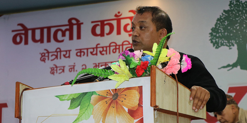 राम्रा काम गरेर देखाउन कांग्रेस जनप्रतिनिधिलाई महामन्त्री थापाको निर्देशन