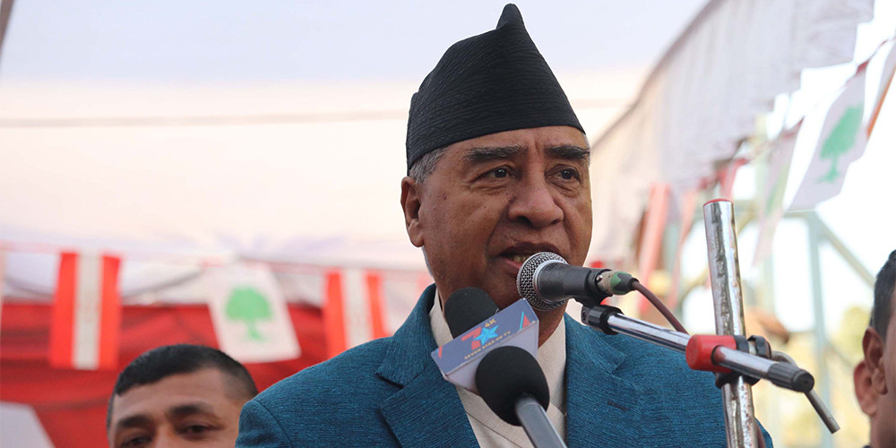 राम्रो संविधान बनाउँदा बहुमत ल्याउन सक्ने अवस्था भएन : सभापति देउवा