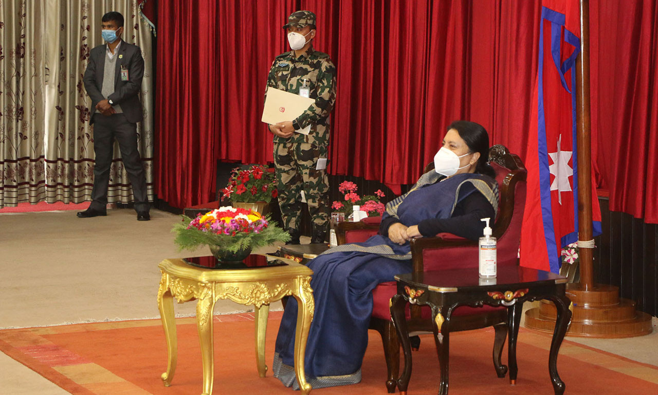 सामाजिक न्यायसहितको आर्थिक समृद्धि हासिल गर्ने दिशातर्फ अग्रसर हुनु साझा दायित्व होः राष्ट्रपति