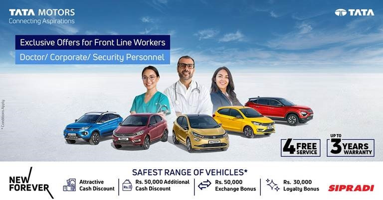 टाटा मोटर्सद्वारा महामारीबिरुद्ध अग्रपंक्तिमा कार्यरतलाई विशेष छुट