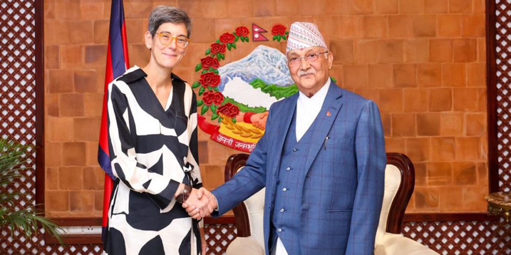 नेपालमा वैदेशिक लगानी बढाएर सहयोग गर्न स्वीस राजदूतलाई प्रधानमन्त्रीको आग्रह